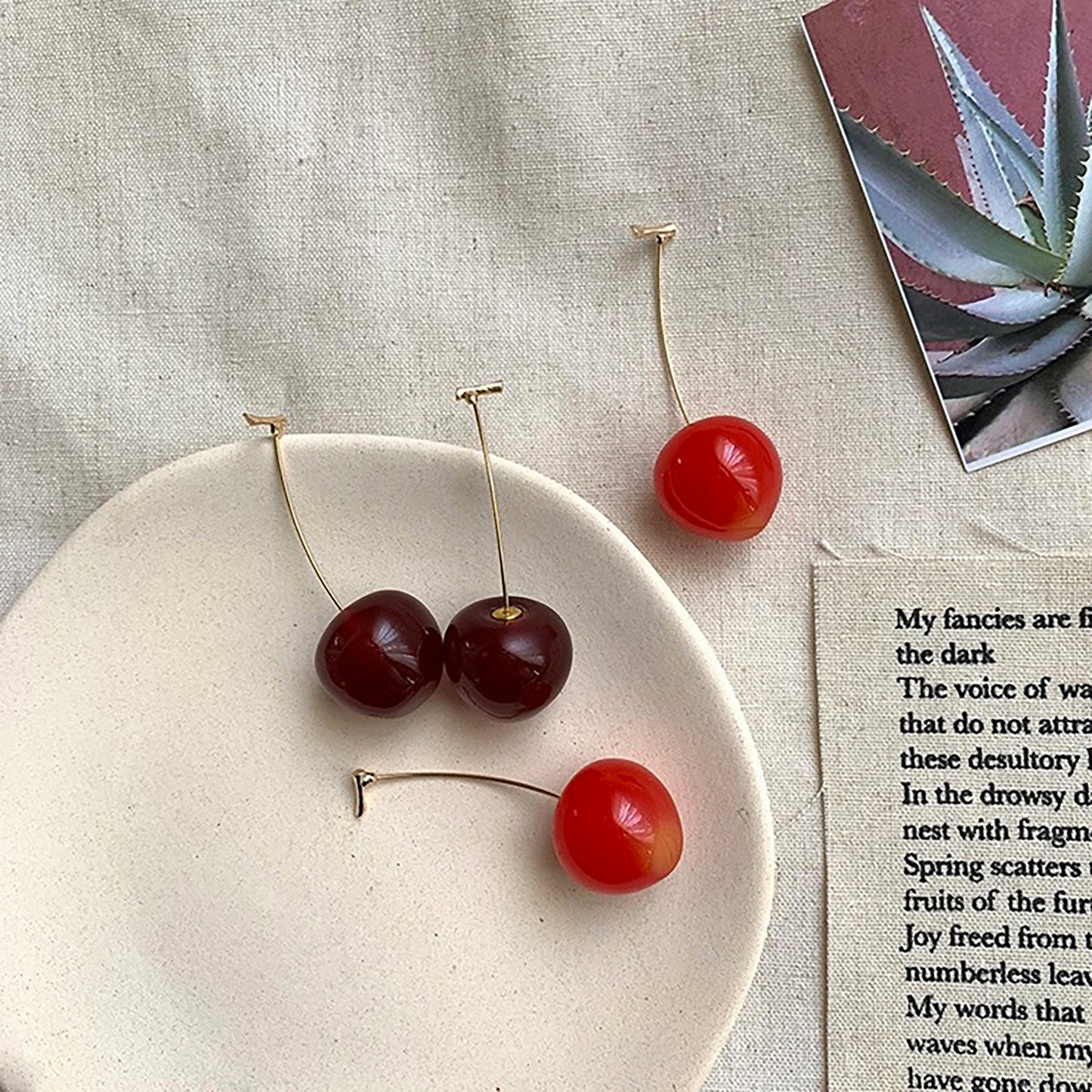 Crystal cherry Earrings by RoyalTress Elixir