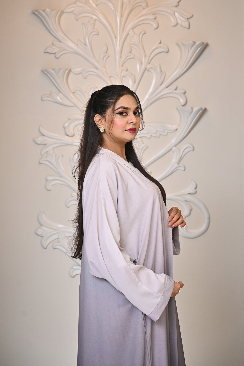 Light & Dark Grey Abaya