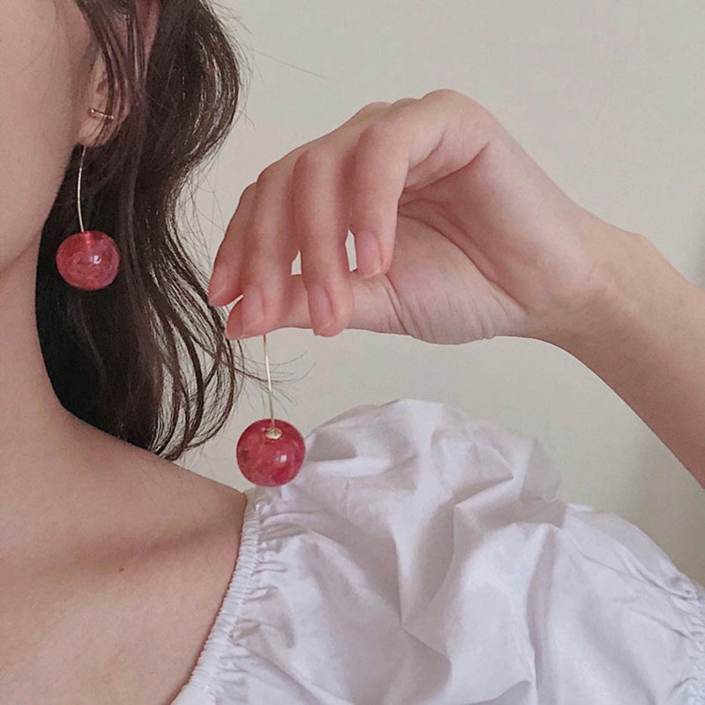Crystal cherry Earrings by RoyalTress Elixir