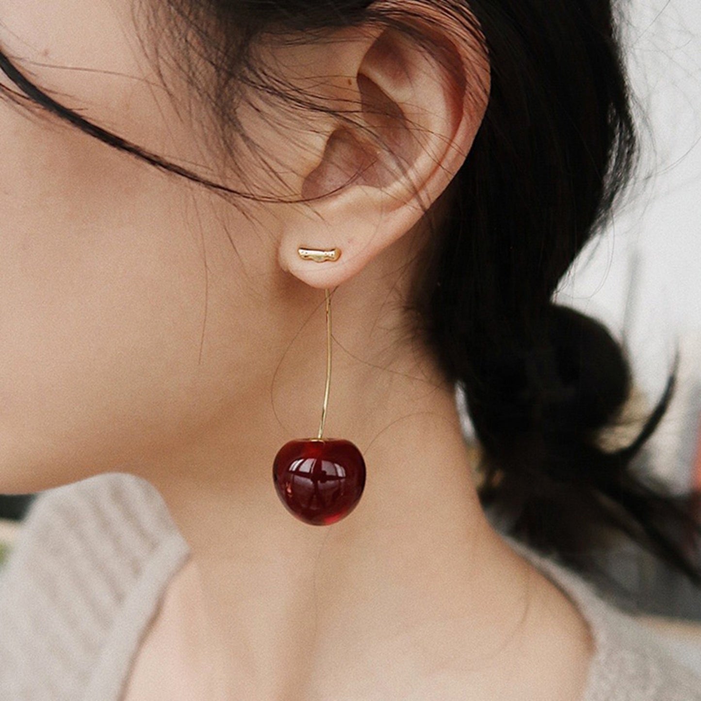 Crystal cherry Earrings by RoyalTress Elixir