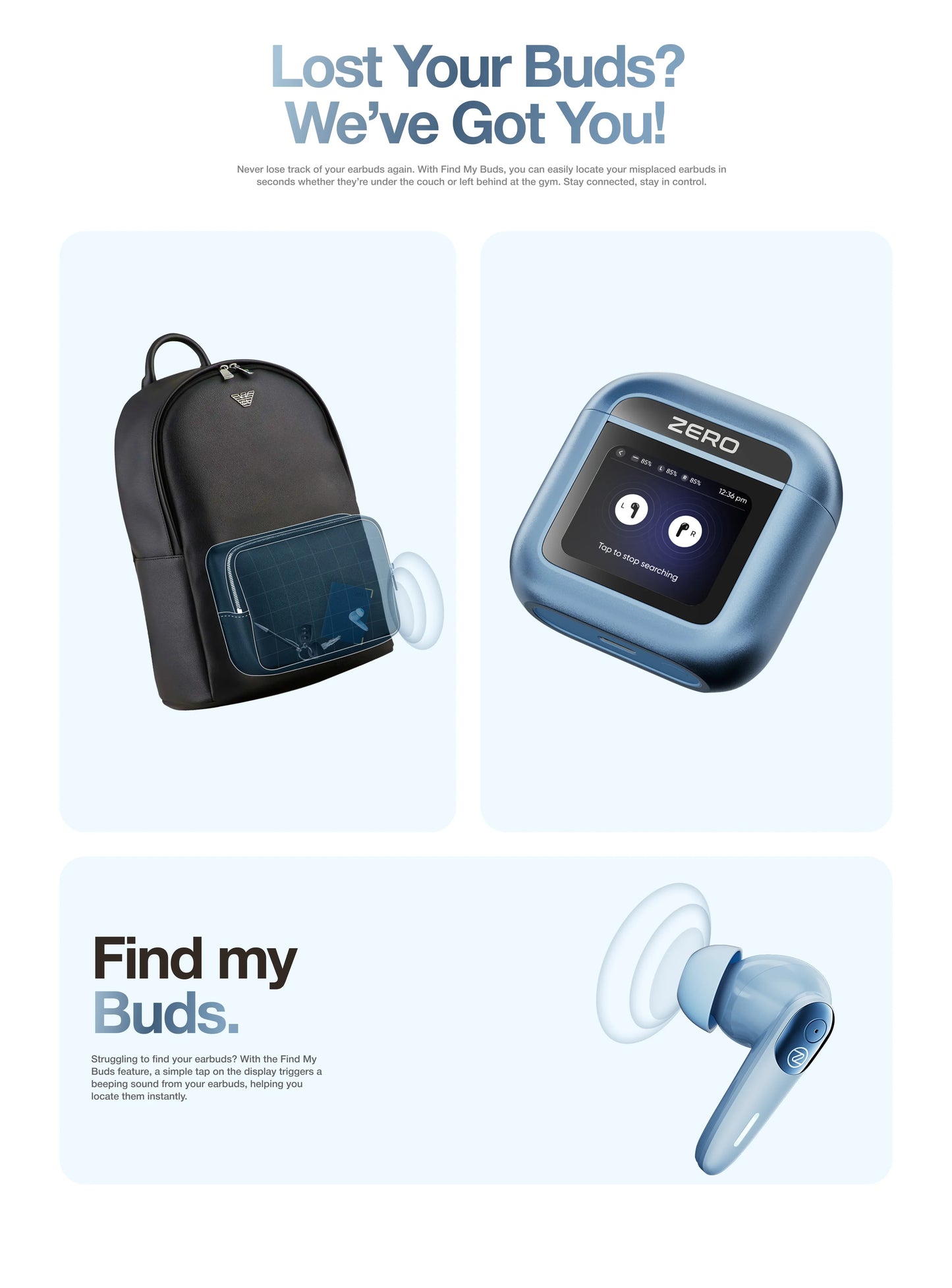 Zero Display Earbuds by RoyalTress Elixir