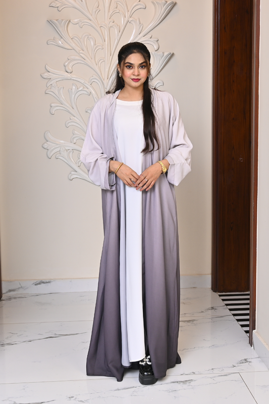 Light & Dark Grey Abaya